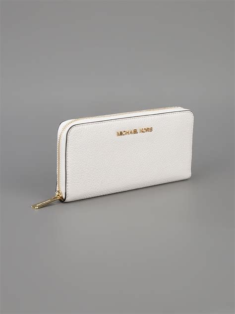 michael kors bedford wallet white|Michael Kors white wallet small.